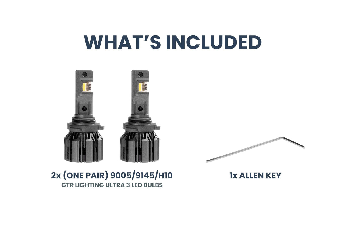 9005/9145/H10: GTR Lighting Ultra 3 (Pair)