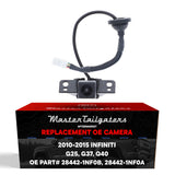 Infiniti G25 (2011-2012), G37 Sedan (2010-2013), Q40 (2015) OEM Replacement Backup Camera OE Part # 28442-1NF0B, 28442-1NF0A