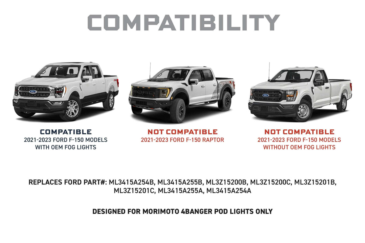 21-23 F-150 OE LED 4Banger Fog Light Kit