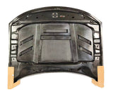 2015-2023 Dodge Charger 4 doors TERMINATOR Style Double Sided Carbon Fiber Carbon Fiber Black Hood