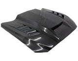 2015-2017 Ford Mustang 2 doors TERMINATOR Style Carbon Fiber Black Hood