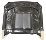 2015-2017 Ford Mustang 2 doors TERMINATOR Style Double Sided Carbon Fiber Carbon Fiber Black Hood