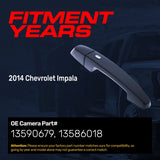 Exterior Door Handle Black Primed Replacement for Chevrolet Impala (2014) OE Part # 13590679, 13586018 | Front Right Passenger Side w/o Keyhole