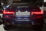 BMW 3 Series G20 G28 Red and Smoked CSL Style Laser Tail Lights (2019-2024) - K2 Industries