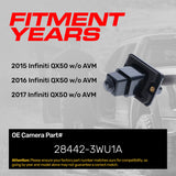 Infiniti QX50 w/o AVM (2015-2017) OEM Replacement Backup Camera OE Part # 28442-3WU1A