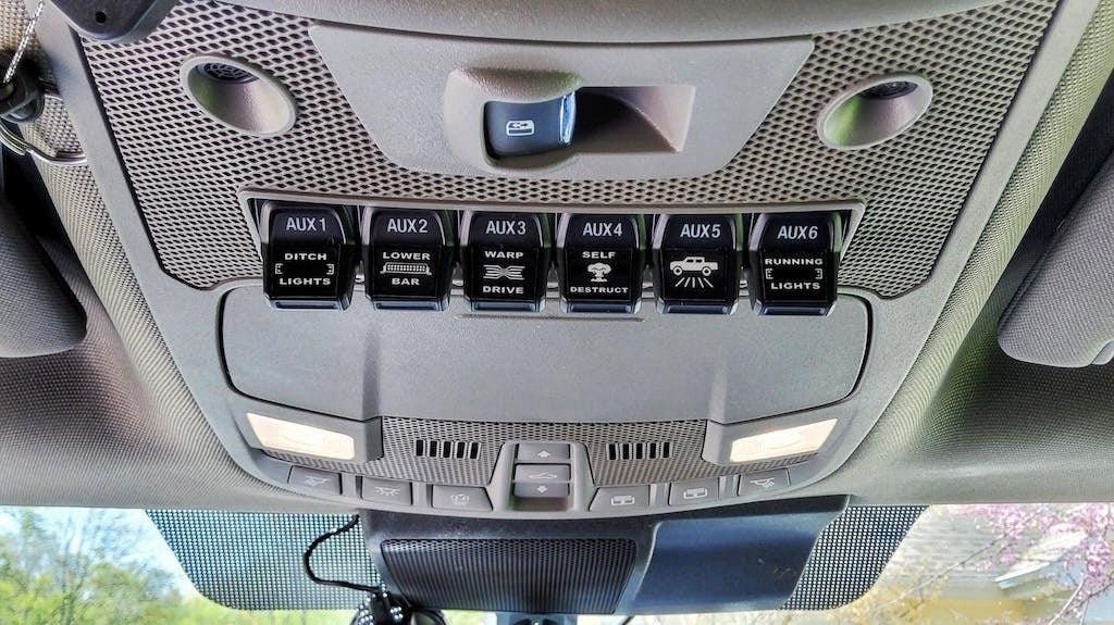 Printed Series Auxiliary Switch Labels (Upfitter) - 2017-2020 F-150 Raptor, 2017-2022 F-250 / F-350 Super Duty / 2024+ Grenadier