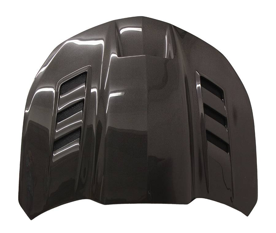 2016-2023 Chevrolet Camaro 2 doors TERMINATOR Style Double Sided Carbon Fiber Carbon Fiber Black Hood