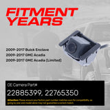 Buick Enclave (2009-2017), GMC Acadia/Acadia Limited (2009-2017) OEM Replacement Backup Camera OE Part # 22765350, 22885399