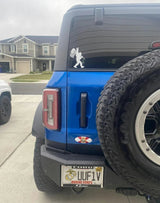 Safari Topo Lower Rear Tailgate Overlays - 2021+ Bronco