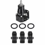 Universal Car Fuel Pressure Regulator + Gauge +AN6 Fittings 30-70 PSI Adjustable
