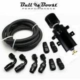 Pro Series Baffled 10AN Oil Catch Can Hose Kit and Fittings Universal AN10 3PORT
