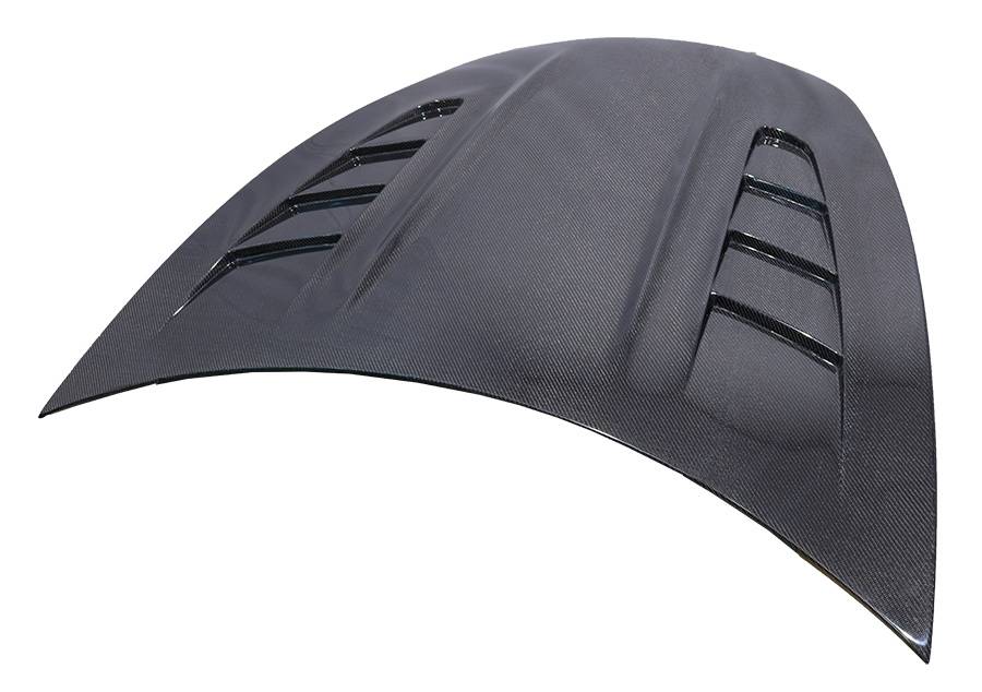 2017-2022 Tesla Model 3 4 doors ASM Style Carbon Fiber Black Hood