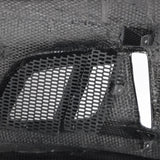 2010-2015 Chevy Camaro Black Panther 1PC Full Gloss Carbon Fiber Track Package Front Bumper Conversion