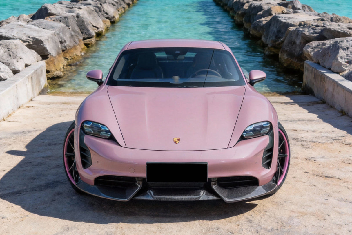 2020-2024 Porsche Taycan CADO Style Front Lip | Fits 4, 4S, GTS, Turbo, Turbo S, ST, CT