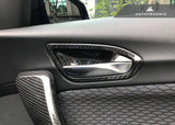 AutoTecknic Dry Carbon Interior Door Handle Trim Set - F87 M2 | F22 2-Series | F20 1-Series