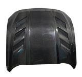 2018-2023 Ford Mustang 2 doors AMS Style Carbon Fiber Black Hood