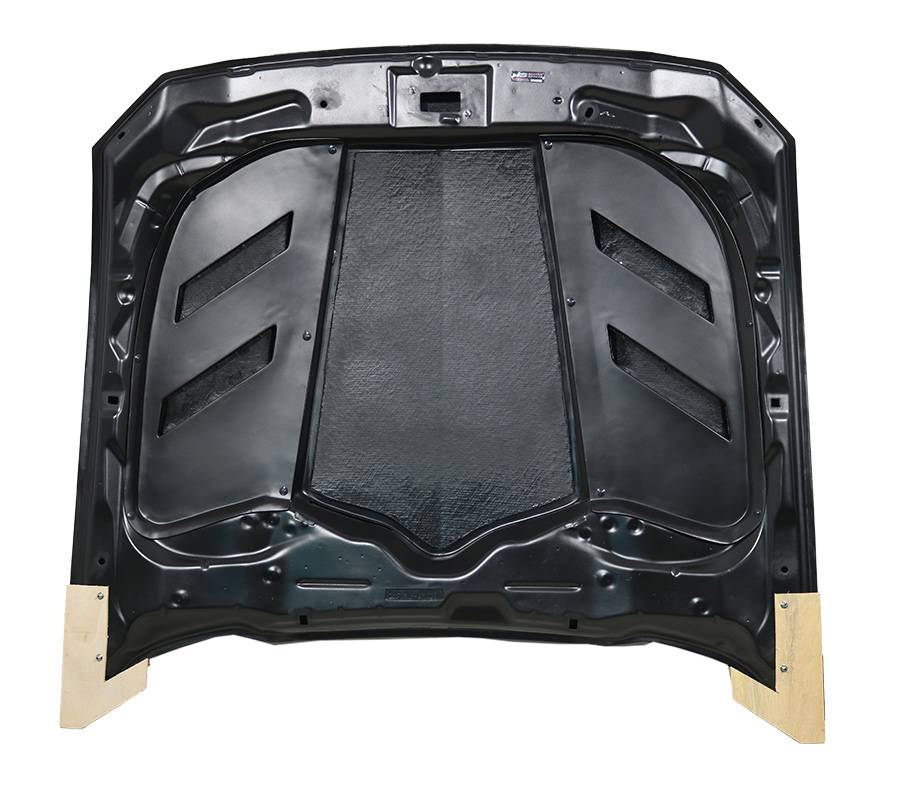 2018-2023 Ford Mustang 2 doors AMS Style Carbon Fiber Black Hood