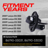 Lexus ES 350 (2007-2012) OEM Replacement Backup Camera OE Part # 86790-33030, 86790-33031