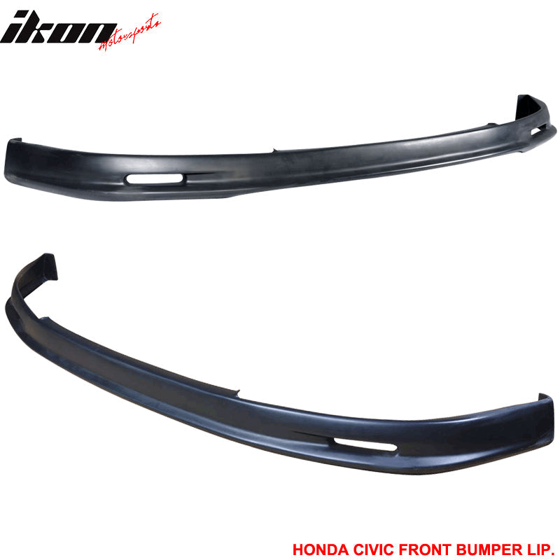 Front Bumper Lip for Honda Civic EG 1992-1995 Mugen Style Unpainted PP