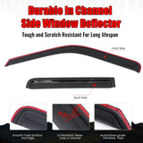 1993-1998 Volkswagen Golf 5DR Hatchback In-Channel Window Visors Guard
