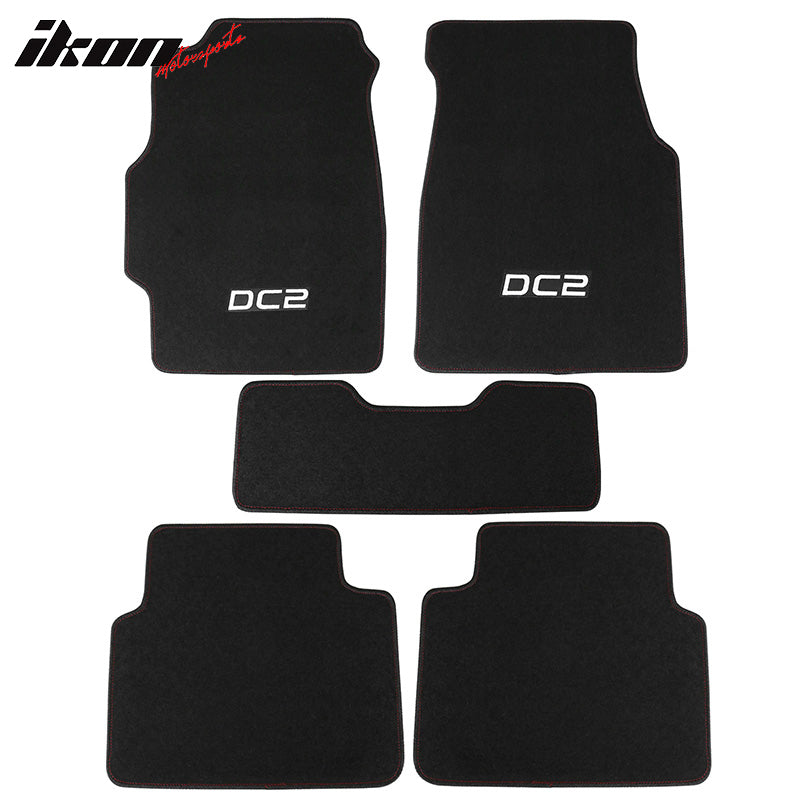 Floor Mat for Acura Integra 1994-2001 Black DC2 Logo 5PC Nylon