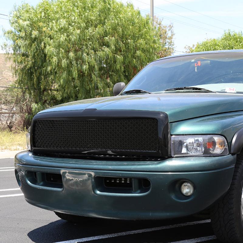 Spec-D Grill Dodge Ram (94-01) 1500 2500 3500 Mesh Gloss Black