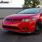1996-1998 Honda Civic SIR Style Unpainted Black Front Bumper Lip PU