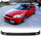 1996-1998 Honda Civic Front Lip Spoiler Mugen Style Unpainted Black PP