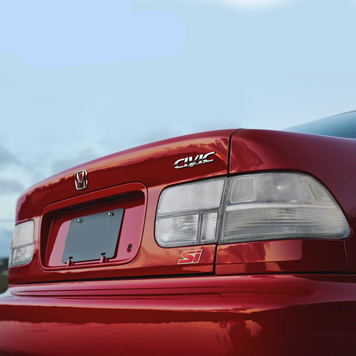 1996-2000 Honda Civic 2d Coupe Ek Jdm Clear 4pcs Rear Tail Light