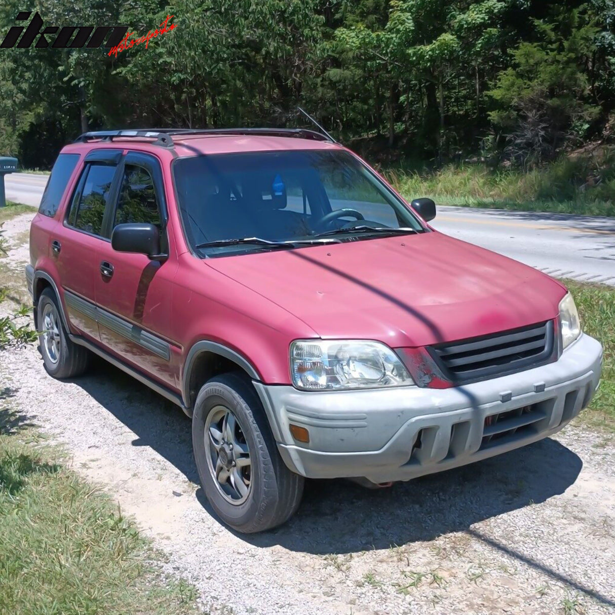 1997-2001 Honda CRV Smoke Tinted Slim Style Window Visors Acrylic