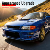 1997-2001 Subaru Impreza STI Style Gloss Black Front Bumper Lip PP