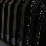 1997-2006 Jeep Wrangler TJ V2 Top Fire Style Grille Gloss Black ABS