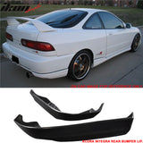 Black PP Mugen Front & Rear Bumper Lip Fits 98-01 Acuraintegra