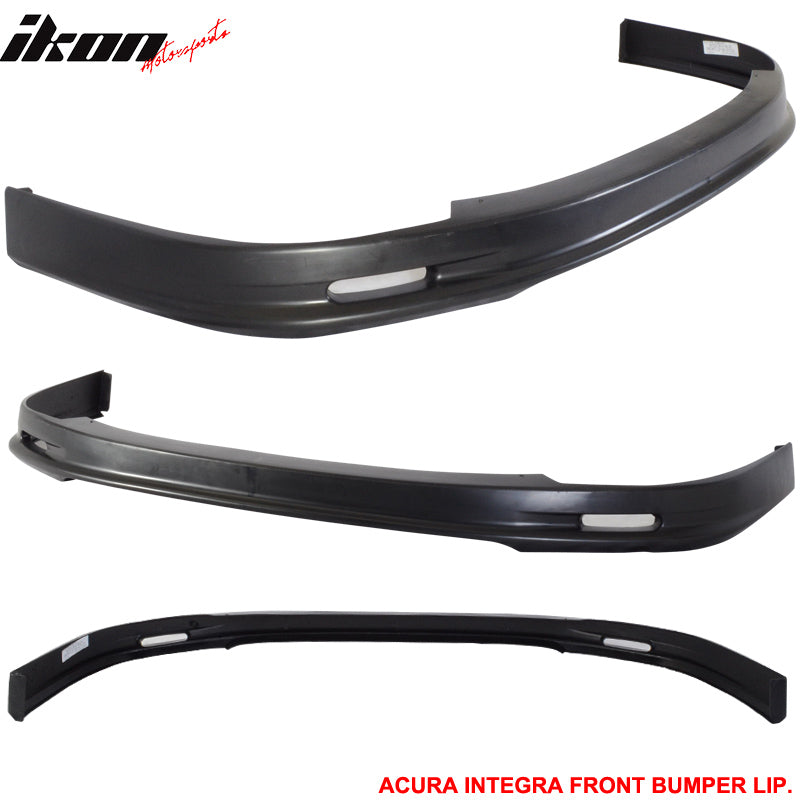 Black PP Mugen Front & Rear Bumper Lip Fits 98-01 Acuraintegra