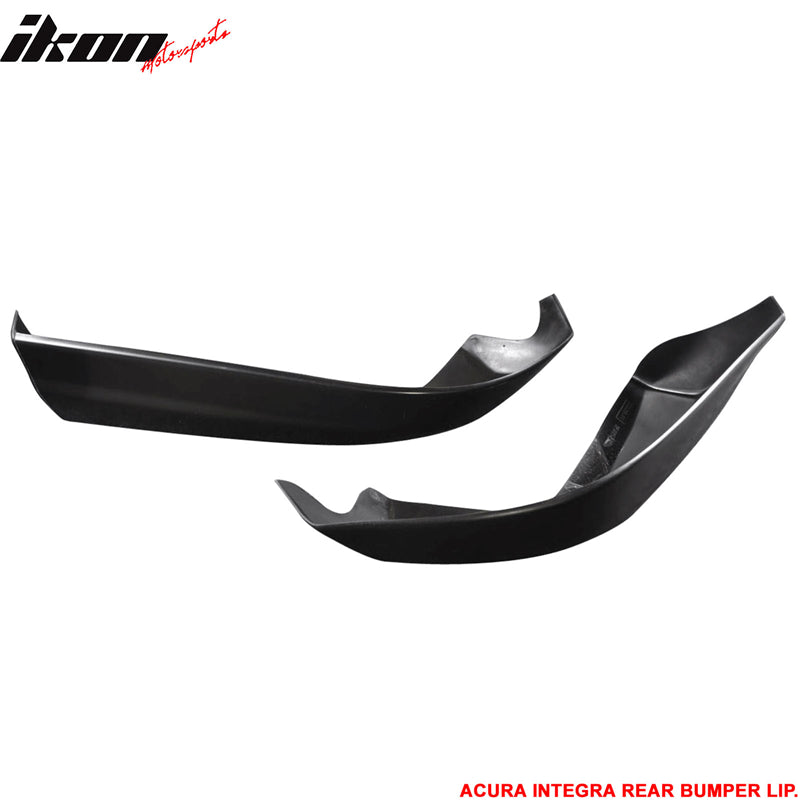 1998-2001 Acura Integra Hatchback USDM Style Black Rear Bumper Apron P
