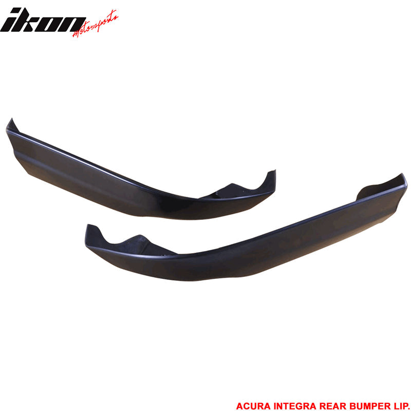 1998-2001 Acura Integra Hatchback USDM Style Black Rear Bumper Apron P