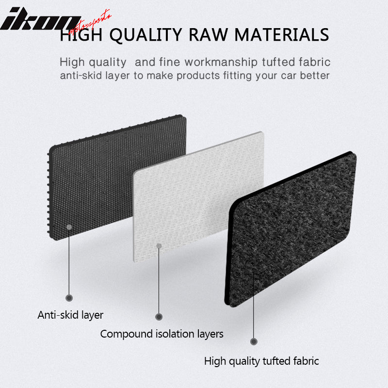 Car Floor Mat for 1998-2002 Honda Accord 2Dr 4Dr Nylon Carpet