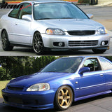 1999-2000 Honda Civic Grill Type R Unpainted Black Bumper Grille ABS