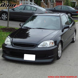 1999-2000 Honda Civic EK CS Style Unpainted Front Lip Splitter PU