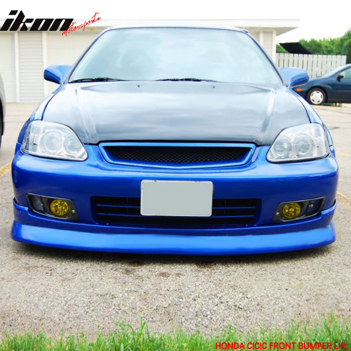 1999-2000 Honda Civic EK CS Style Unpainted Front Lip Splitter PU