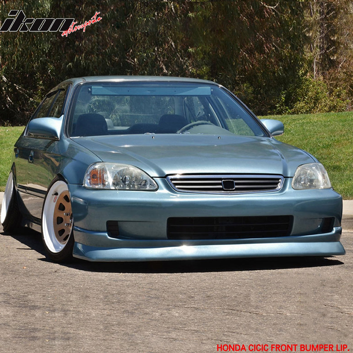 1999-2000 Honda Civic EK CS Style Unpainted Front Lip Splitter PU