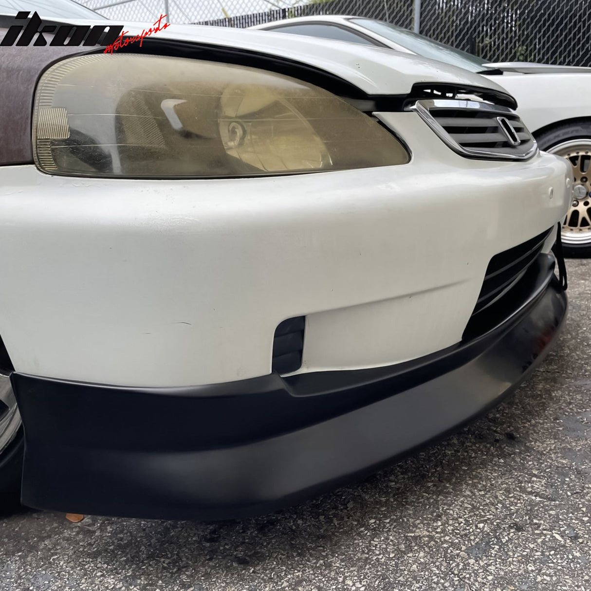 1999-2000 Honda Civic EK CS Style Unpainted Front Lip Splitter PU