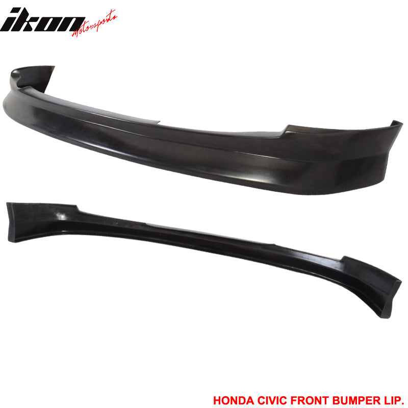 1999-2000 Honda Civic EK CS Style Unpainted Front Lip Splitter PU