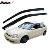 Fits Honda Civic 99-00 EK 3D Front Bumper Lip + Sun Window Visor