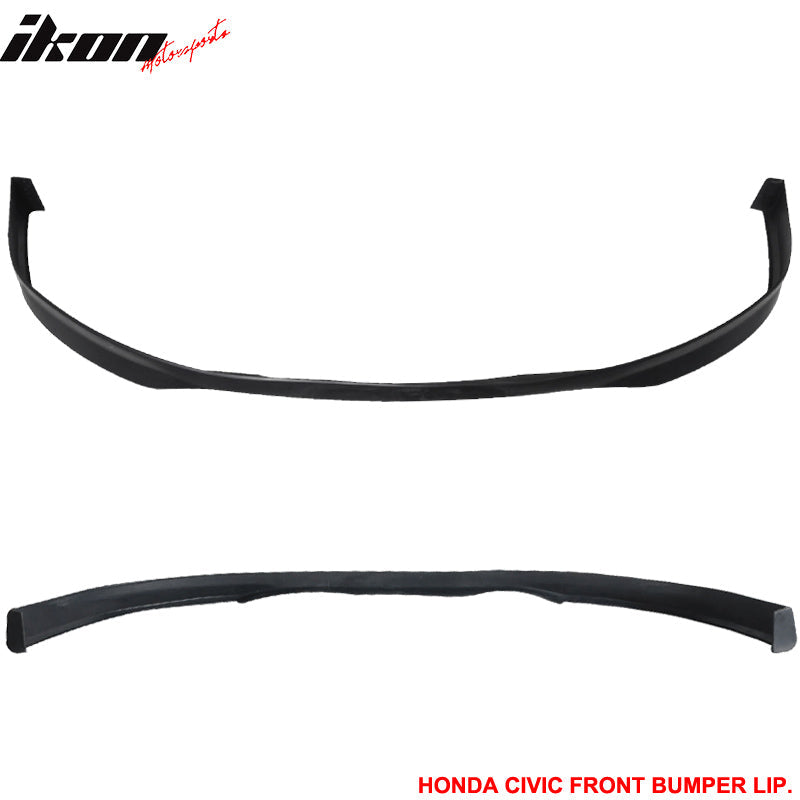 Fits Honda Civic 99-00 EK 3D Front Bumper Lip + Sun Window Visor