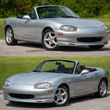 1999-2000 Mazda Miata OEM Style Unpainted Black Front Bumper Lip PU