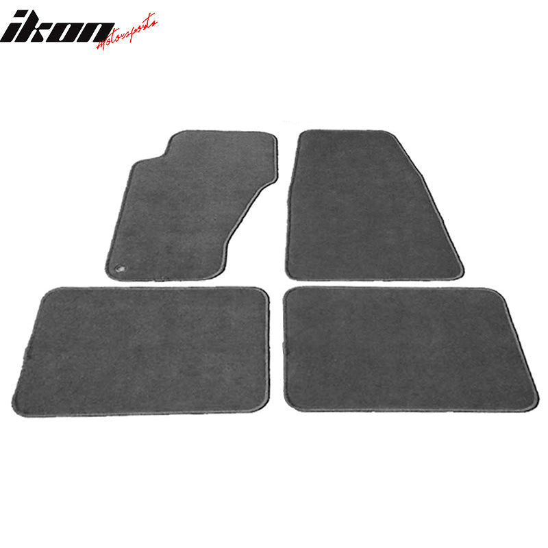 Car Floor Mat for 1999-2004 Jeep Grand Cherokee Gray Carpet 4PC Nylon