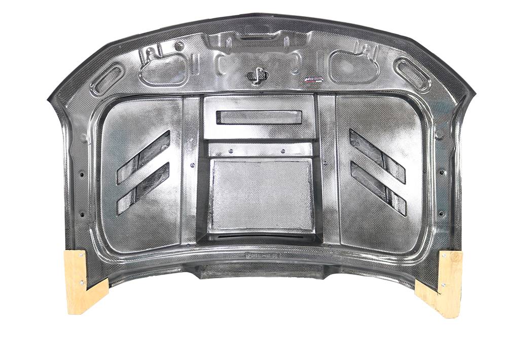 2019-2023 Chevrolet Silverado 4 doors 2 doors VTM Style Double Sided Carbon Fiber Carbon Fiber Black Hood