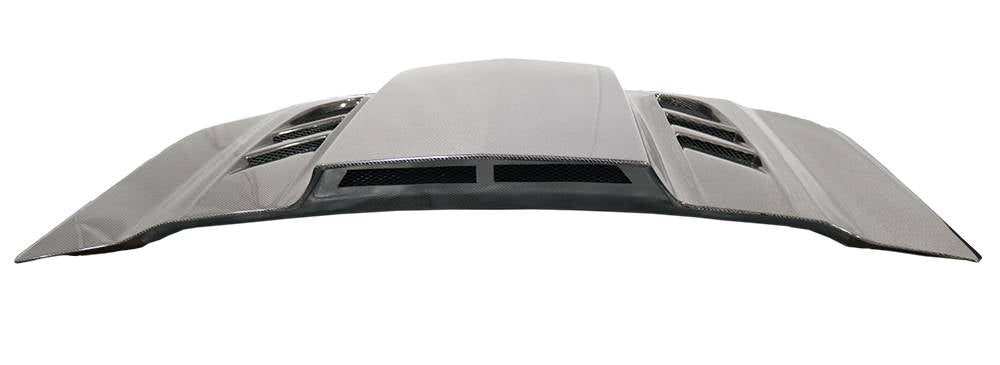 2019-2023 Chevrolet Silverado 4 doors 2 doors VTM Style Double Sided Carbon Fiber Carbon Fiber Black Hood