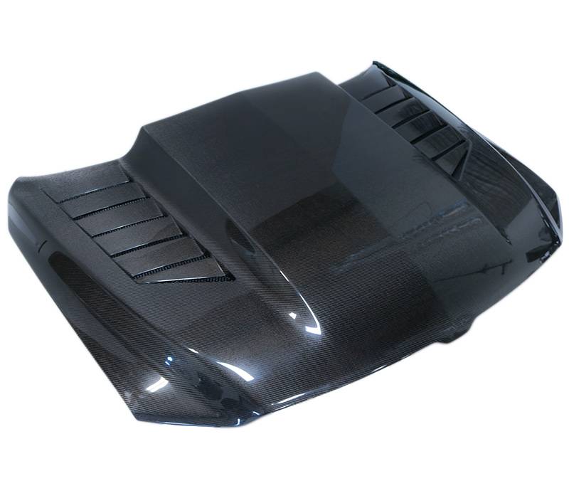 2019-2023 Dodge Ram 1500 4 doors 2 doors TMS Style Carbon Fiber Black Hood